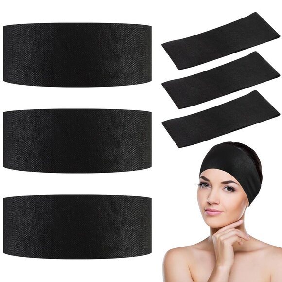 128 Pieces Disposable Spa Facial Headbands Stretch Non Woven Facial Headbands So